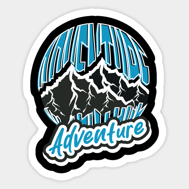 Adventure Sticker by T-Shirt Attires